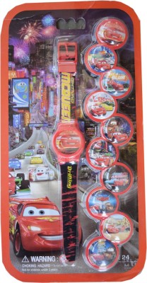 Creator Cars With Ten Dial Stickers Digital Watch  - For Boys & Girls   Watches  (Creator)