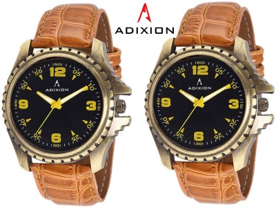 Adixion 133GL0101 New Tan Colour Leather Strap Antique Bezel watch Analog Watch  - For Men   Watches  (Adixion)
