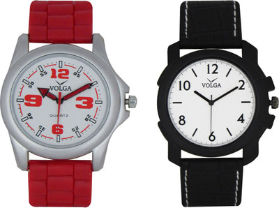 

Volga Branded Leather Quality Designer Dial Diwali Special Combo75 Designer Sport Looks WaterProof Mens Watch Watch - For Men