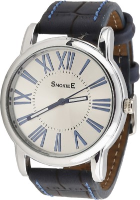 The Smokiee Navy Blue stitched roco grain-1201M Watch  - For Men   Watches  (The Smokiee)