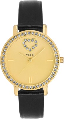 YOLO YLC-059 GOLD Analog Watch  - For Women   Watches  (YOLO)