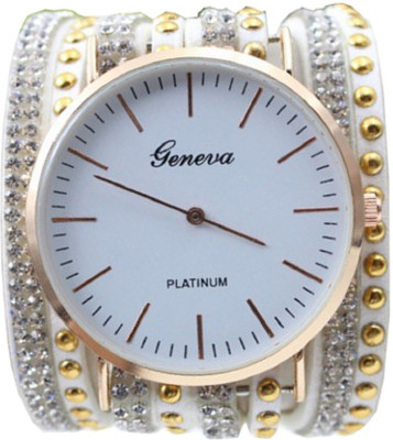 Geneva Platinum Without Seconds Movement Wrap Around Watch - For Women