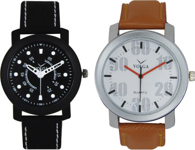 

Volga Branded Leather Quality Designer Dial Diwali Special Combo272 Designer Sport Looks WaterProof Mens Watch Watch - For Men