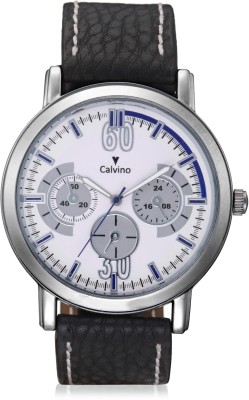 Calvino CGAS-14524_BLK-WHT Analog Watch  - For Men   Watches  (Calvino)
