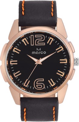 Marco MR-GR411-BLK-BLK ANTIQUE Analog Watch  - For Men   Watches  (Marco)