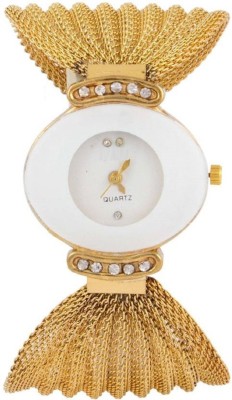 SPINOZA 01S002 Gold dimonds studded on case fancy Analog Watch  - For Girls   Watches  (SPINOZA)