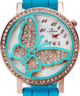 

Zoya-Hongz ZHZ-BUTDKBU-08 Butterfly Dial Watch - For Girls