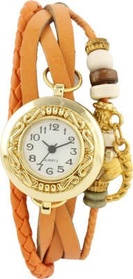COSMIC GOLD ORANGE BRACELET WATCH HAVING VINTAGE SCORPIO PENDENT Analog Watch  - For Women   Watches  (COSMIC)
