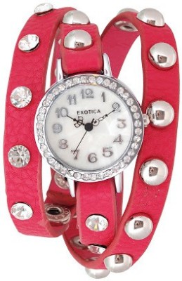 Exotica Fashions EFL-100-Fuschia Basic Analog Watch  - For Women   Watches  (Exotica Fashions)