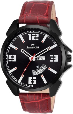 Swisstone SW-BK95-BLK-RED Analog Watch  - For Men   Watches  (Swisstone)