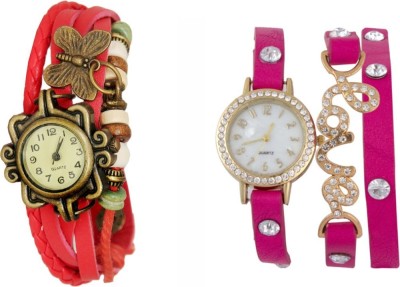 iDigi Pack Of 2 Women Bracelets With Amazing Love Pendants Watch  - For Women   Watches  (iDigi)