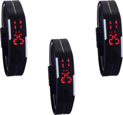 

vency creation Led Black Combo3 Watch - For Boys