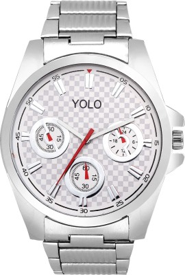 YOLO YGC-068 WHITE Analog Watch  - For Men   Watches  (YOLO)