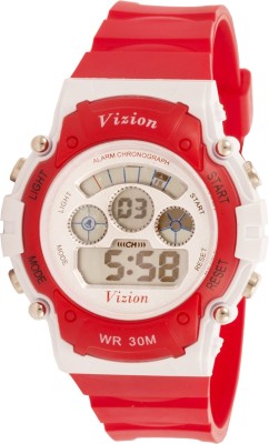 Vizion 8552B-7RED Sports Series Digital Watch  - For Boys   Watches  (Vizion)