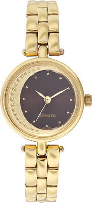 

Sonata 8075YM03 Bold Gold Watch - For Women