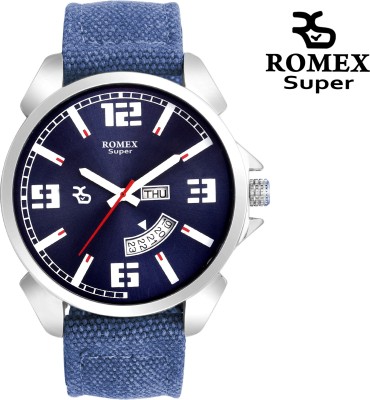 Romex Denium Day N Date Blue Analog Watch  - For Men   Watches  (Romex)