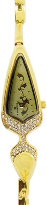 Maxima 21980BMLY Gold Analog Watch  - For Women   Watches  (Maxima)