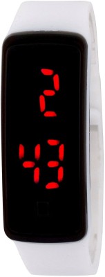 Pappi Boss Unisex New Latest Edition White Colour Silicone Led Bracelet Band Digital Watch  - For Men & Women   Watches  (Pappi Boss)