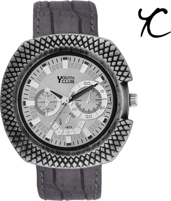 Youth Club Chrono Pattern Octane Gray 25 Analog Watch  - For Men   Watches  (Youth Club)