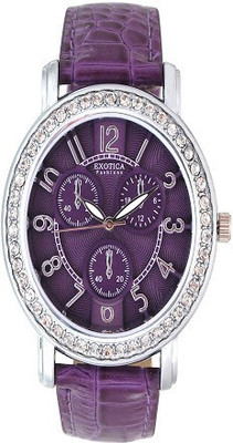 

Exotica Fashions New EF-70-Crono-Purple Basic Watch - For Women