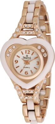 Swisstyle SS-LR003A-WHT-WGCH Bejewel Watch  - For Women   Watches  (Swisstyle)