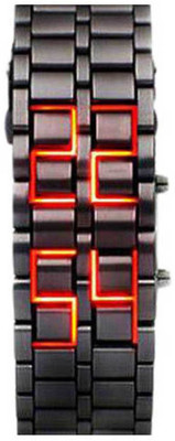 Skmei orignal black with red LED Watch - For Men