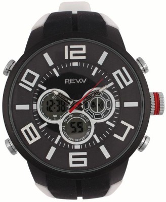 Revv GI8200WBLACKBLACKWHITE Analog-Digital Watch  - For Men   Watches  (Revv)