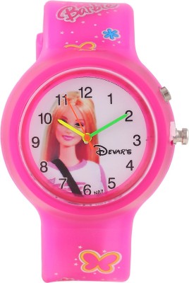 Devar's N87-Pk-Barbie-3 Fashion Watch  - For Girls   Watches  (Devar's)