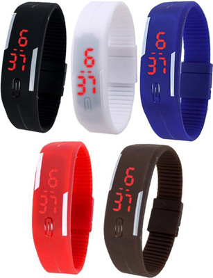 RTimes Silicon Jelly LED Digital Watch - For Men & Women