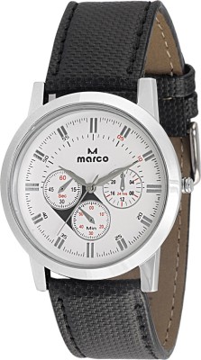 Marco MR-GR051-WHT-BLK Marco Analog Watch  - For Men   Watches  (Marco)