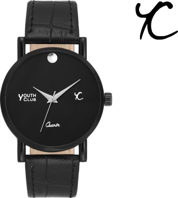 Youth Club M-2BLK Stunning Black Sleek Look Analog Watch  - For Men   Watches  (Youth Club)