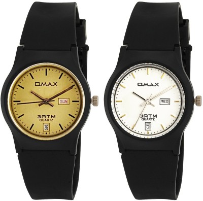 Omax FS123_128_Gold_White Watch  - For Couple   Watches  (Omax)