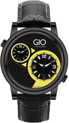

Giordano 60058 DTLM Black/Yellow Watch - For Men