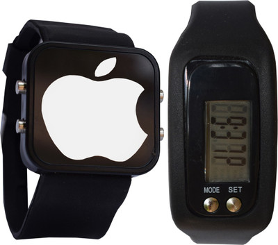 

Creator Led Apple Printed Dial And Pedometer Watch - For Men & Women