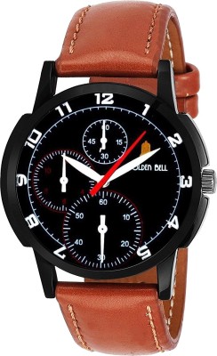 Golden Bell GB-636BlkDBrnStrap Analog Watch  - For Men   Watches  (Golden Bell)