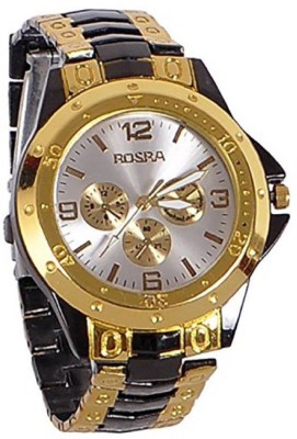 SPINOZA Black gold metal strap professional and stylish luxury Analog Watch  - For Boys   Watches  (SPINOZA)