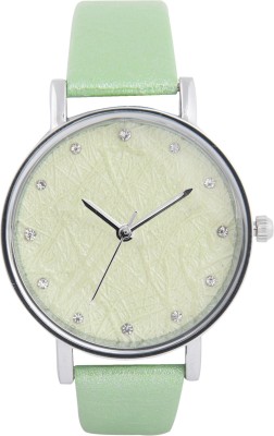 3wish Light Green Dial Leather Strap Watch  - For Women   Watches  (3wish)
