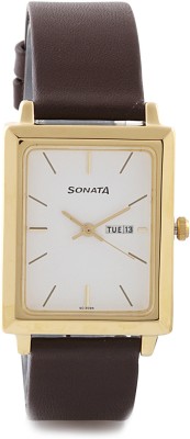 Sonata NG7078YL03 Analog Watch  - For Men   Watches  (Sonata)
