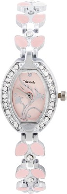Telesonic GCI-106PINK Divine Leaf Series Analog Watch  - For Women   Watches  (Telesonic)