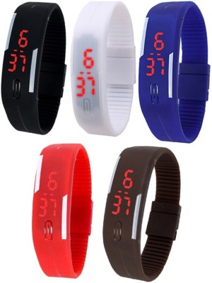 Fox LED DIGITAL Band watch Pack of 5 Watch  - For Women   Watches  (Fox)