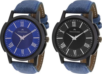 Swisstone GR019-BLUE & GR019-BLK-BLU Analog Watch  - For Men   Watches  (Swisstone)