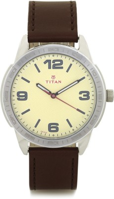 Titan 1585SL06 Purple Analog Watch  - For Men   Watches  (Titan)