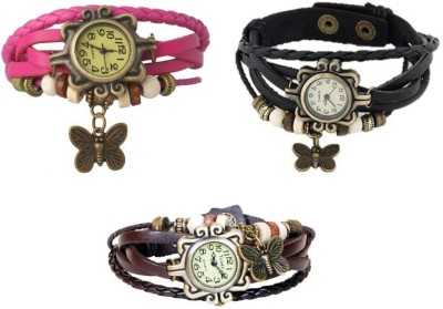 Shoppingekart VA0217 Vintage Pack of 3 Watch  - For Women   Watches  (Shoppingekart)
