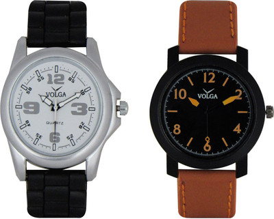 

Volga Branded Leather Quality Designer Dial Diwali Special Combo12 Designer Sport Looks WaterProof Mens Watch Watch - For Men