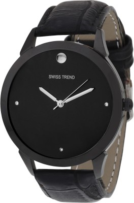 Swiss Trend ST2038 All Bleak Classy Elegant Watch  - For Men   Watches  (Swiss Trend)