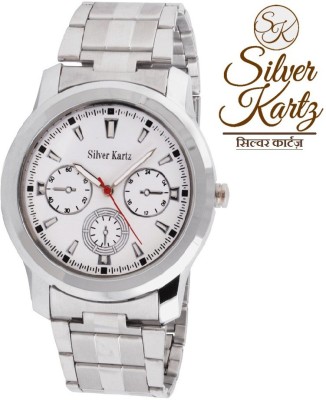 Silver Kartz WTMM-035 Analog Watch  - For Men   Watches  (Silver Kartz)