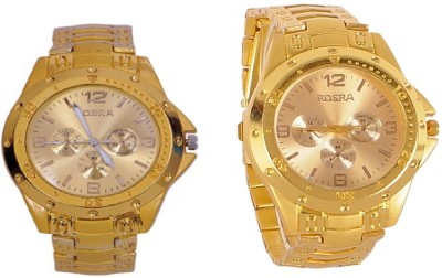 Rosra Gold Analog Watch  - For Men   Watches  (Rosra)