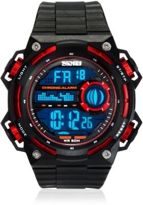 Skmei DG1115-Red Sports Digital Watch  - For Men & Women   Watches  (Skmei)