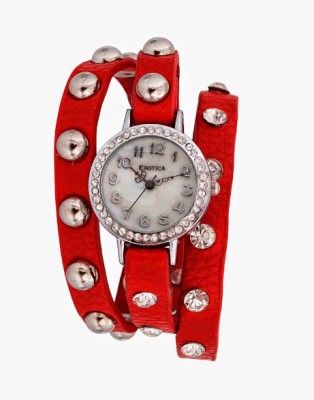 Exotica Fashions EFL-100-Red Analog Watch  - For Women   Watches  (Exotica Fashions)