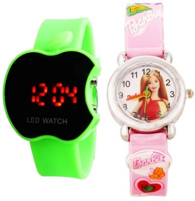 Creator Led Apple And Barbie Analog-Digital Watch  - For Boys & Girls   Watches  (Creator)